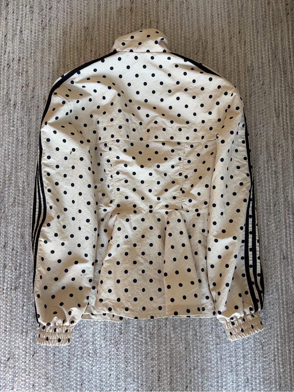 Adidas x Asos limited edition Beige w/ Black Polka Dot jacket - new no tags - Picture 7 of 7